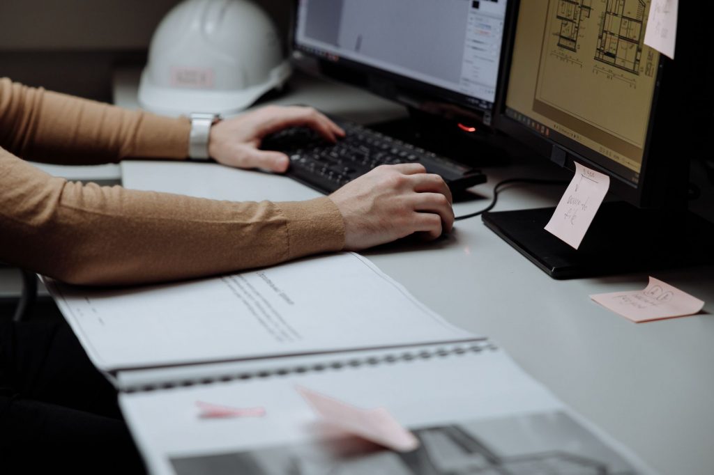 close up photo of person using computer