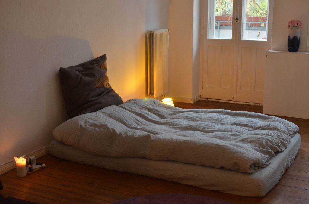mattress in bedroom at home