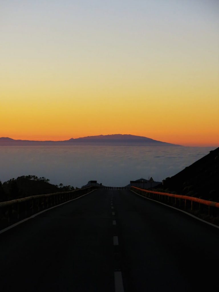 black and white asphalt road