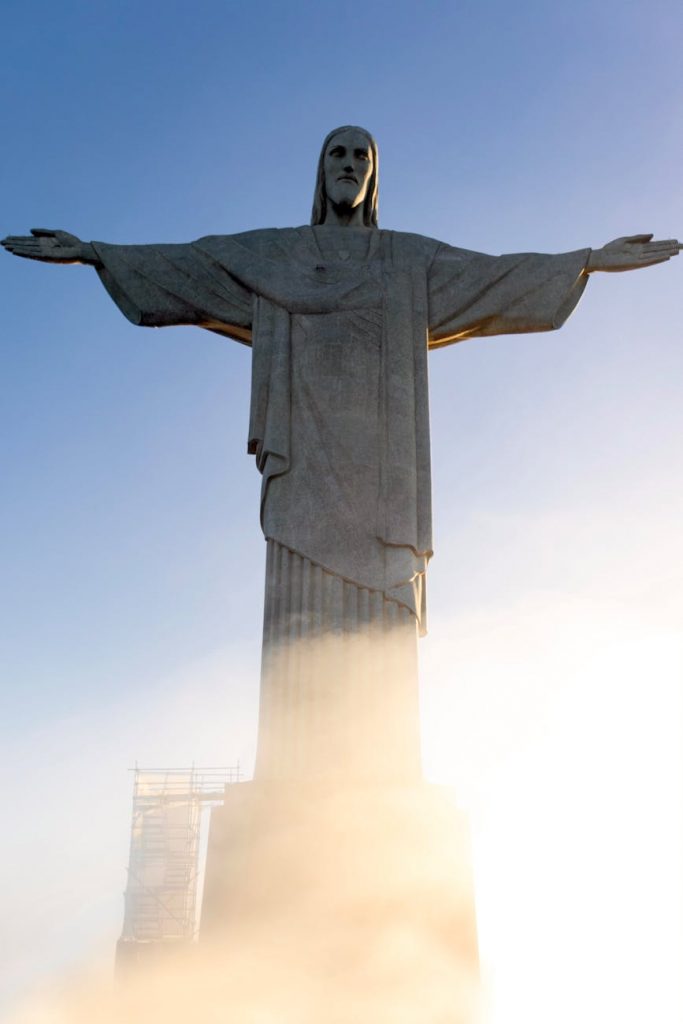 statue of the christ the redeemer rio de janeiro brazil