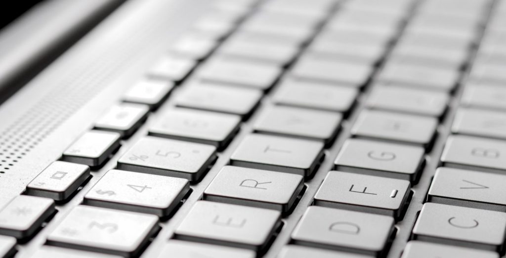 white and black computer keyboard